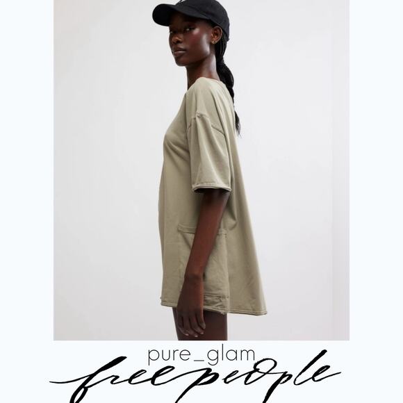 Free People tee romper green - Picture 5 of 5